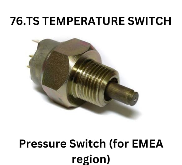 EMEA region-specific temperature switch for 76 t model, emphasizing its reliability and performance in temperature control